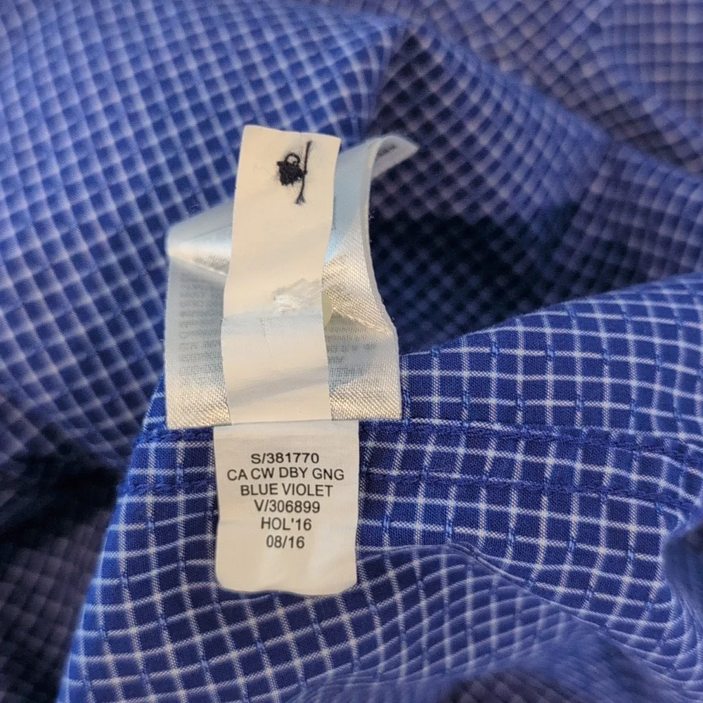 Banana Republic Men's Large Camden Fit Custom 078 Wash Button Down Shirt